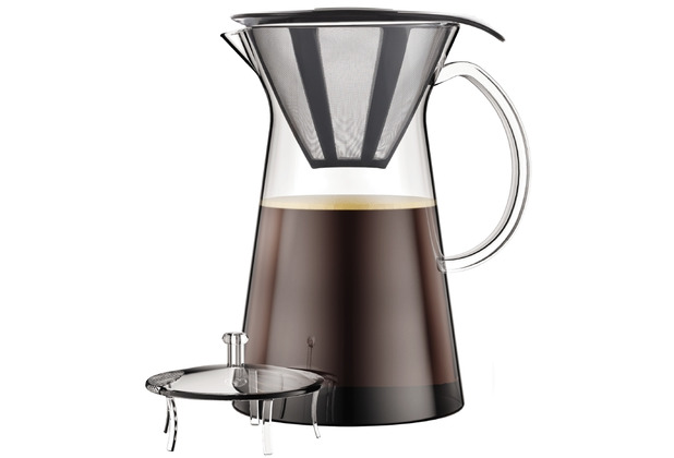 Bodum CIN CIN Kaffeebereiter mit Permanentfilter, 8 Tassen, 1.0 l schwarz