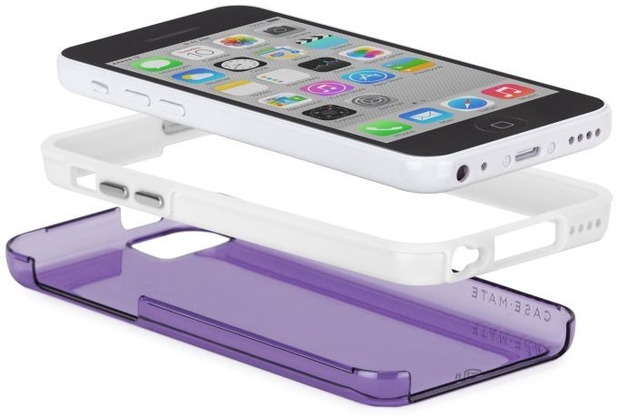 case-mate Tough Naked Cases purple/white Apple iPhone 5C