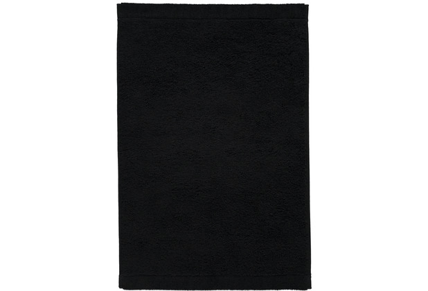 cawö Lifestyle Uni schwarz Gästetuch 30 x 50 cm
