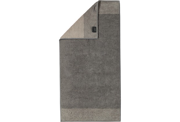cawö Two-Tone Handtuch graphit 50x100 cm
