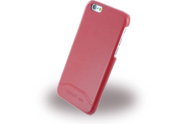 Cerruti 1881 Smooth Split - Kunstleder Hardcase für Apple iPhone 6/6s - Rot
