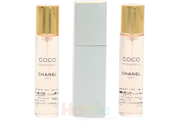 Chanel Coco Mademoiselle Giftset 2x Edt Spray Refill 20Ml/1x Edt Spray 20Ml - Twist and Spray 60 ml