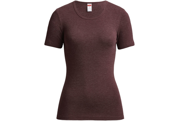 conta Damen Shirt 1/4 Arm burgund geringelt 1-er Pack 36