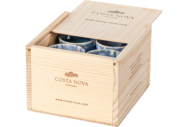 Costa Nova GRESPRESSO Geschenkkiste mit 8 Espressotassen denim