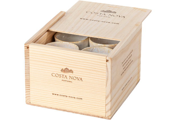 Costa Nova GRESPRESSO Geschenkkiste mit 8 Espressotassen wei