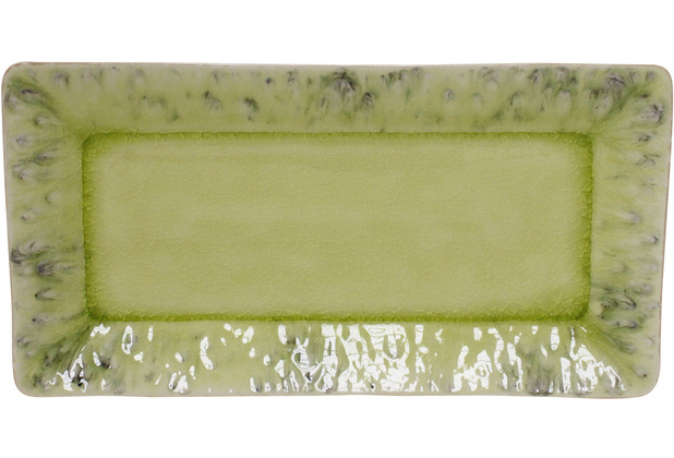 Costa Nova MADEIRA Tablett rechteckig 34 cm lemon green, limettengrn