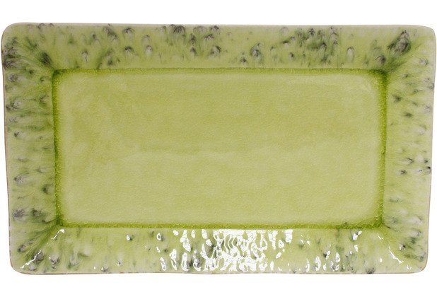 Costa Nova MADEIRA Tablett rechteckig 40 cm lemon green, limettengrn