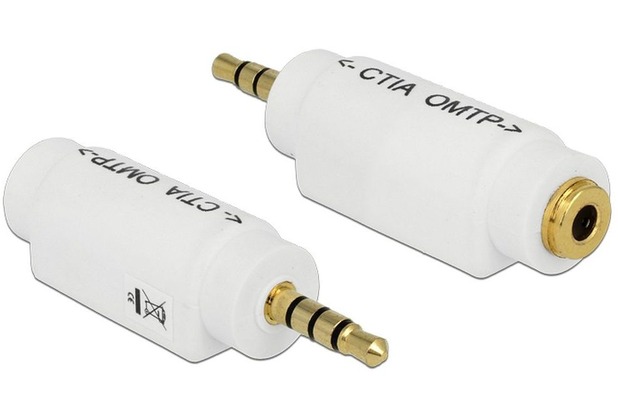 DeLock Adapter Audio Klinke 3,5 mm 4 Pin Stecker