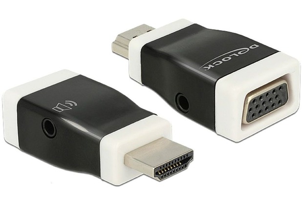 DeLock Adapter HDMI-A St > VGA Buchse mit Audio