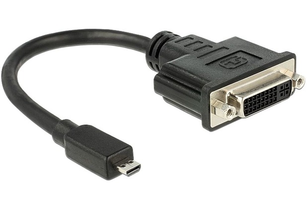 DeLock Adapter HDMI Micro-D Stecker > DVI 24+5 Buchse 20cm