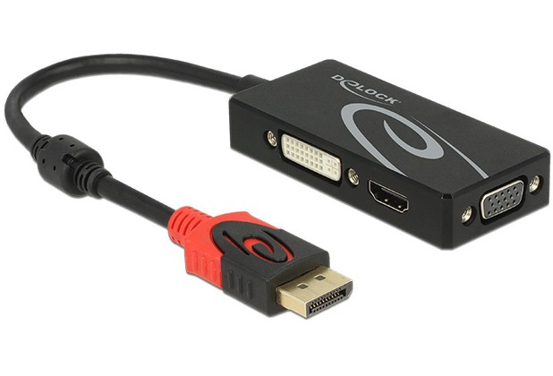 DeLock Adapter mini Displayport 1.2 Stecker VGA/HDMI/DVI