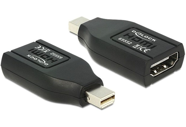 DeLock Adapter mini DisplayPort St > HDMI Buchse black