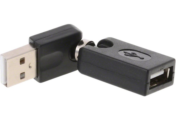 DeLock Adapter USB 2.0-A Stecker>Buchse Rotationsadapter