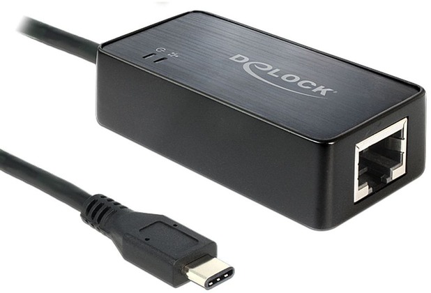 DeLock Adapter USB 3.1 mit USB Type-C > 1 x Gigabit Lan