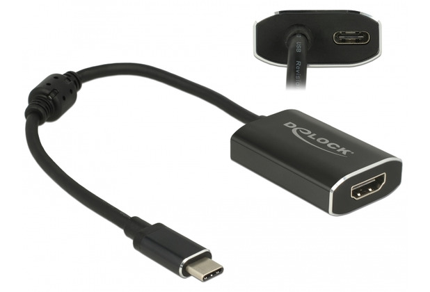 DeLock Adapter USB Type-C™ Stecker > HDMI Buchse 4K 60 Hz mit PD Funktion
