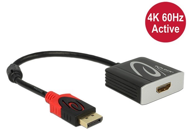 DeLock Adapterkabel DisplayPort 1.2 Stecker > HDMI 2.0