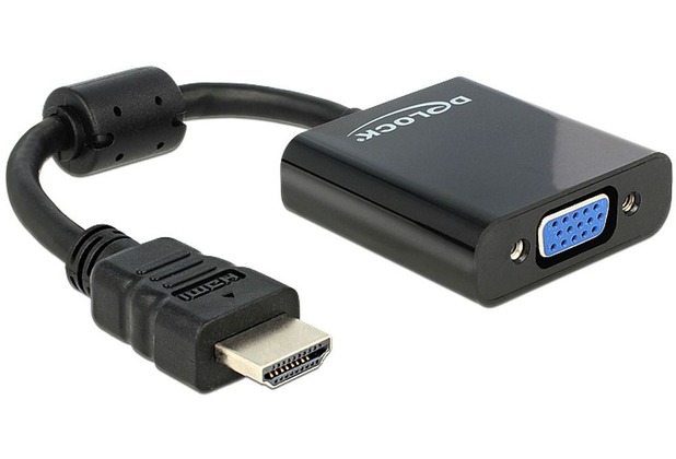 DeLock Adapterkabel HDMI-A St > VGA Buchse schwarz