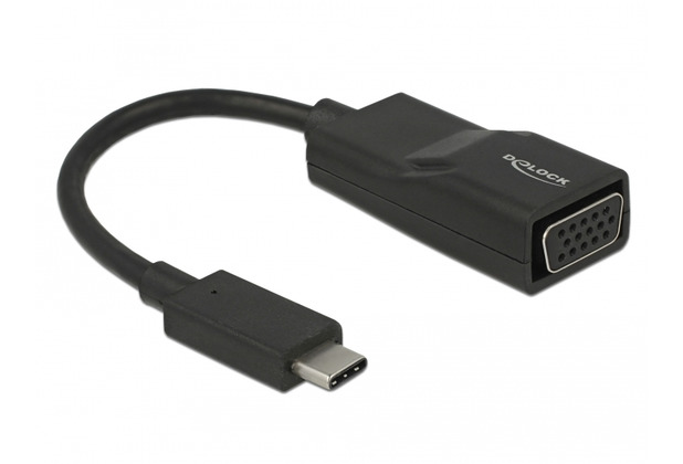 DeLock Adapterkabel USB Type-C Stecker > VGA Buchse schwarz