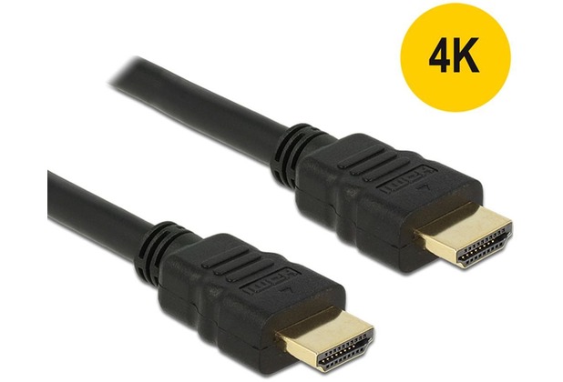 DeLock Kabel HDMI A Stecker > HDMI A Stecker 4K 0,5 m