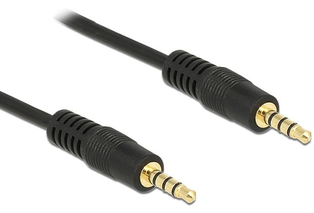 DeLock Kabel Klinke 3,5 mm 4 Pin Stecker 5m