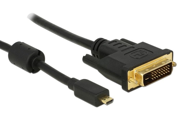 DeLock Kabel Micro HDMI D Stecker > DVI 24+1 Stecker 2 m