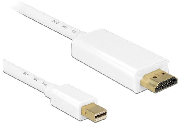 DeLock Kabel mini DisplayPort Stecker > HDMI-A Stecker 2 m