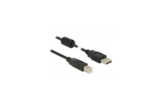 DeLock Kabel USB 2.0 A Stecker > USB 2.0 B Stecker 0,5 m schwarz