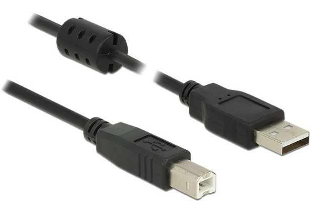 DeLock Kabel USB 2.0 A Stecker > USB 2.0 B Stecker 1,0 m sch
