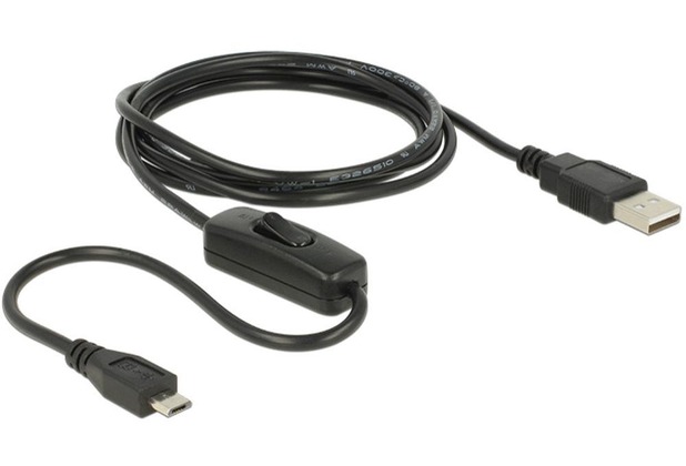 DeLock Kabel USB 2.0 A Stecker > USB 2.0 Micro B Stecker schwarz