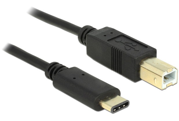 DeLock Kabel USB Type-C 2.0 Stecker > USB 2.0 Typ-B Stecker