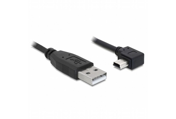 DeLock USB 2.0-A Stecker>USB mini-B 5pin St. gewinkelt 1m