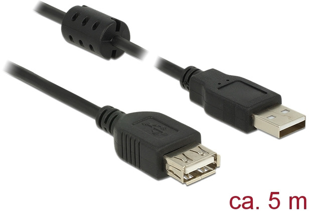 DeLock Verlngerungskabel USB 2.0 Typ-A Stecker > USB 2.0 Typ-A Buchse 5,0 m
