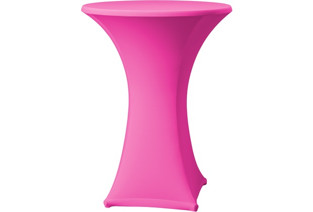 Dena Stehtischhusse Samba D1 Ø 70 cm, rosa/pink mit Tischplattenbezug