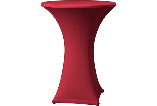 Dena Stehtischhusse Samba D1 Ø 70 cm, rot mit Tischplattenbezug
