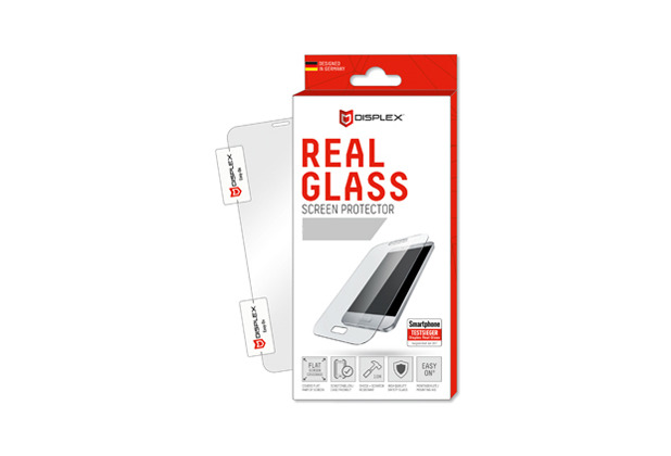 Displex Real Glass 0,33mm + Rahmen, Apple iPhone 6+, 7+, 8+, Displayschutzglasfolie