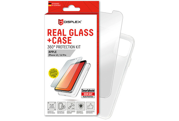 Displex Real Glass + Case Apple iPhone 12/12 Pro 6,1\"