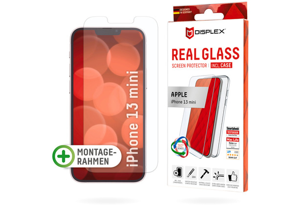Displex Starter Kit (Real Glass+Case) für Apple iPhone 13 mini