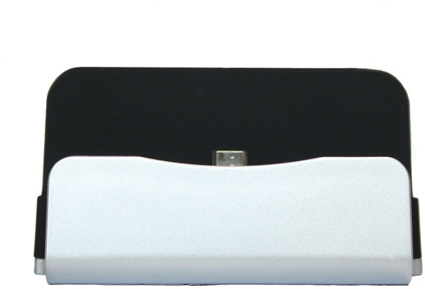 Dockingstation - Micro USB - Silber