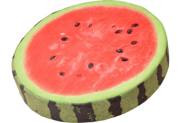 doppler Sitzkissen Frucht Durchm. ca. 38cm x 6 cm, D. Wassermelone, mit RV