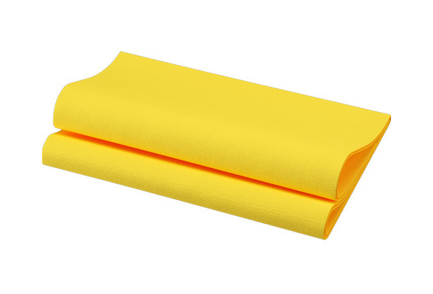 Duni Bio-Dunisoft-Servietten gelb 40 x 40 cm 1/4 Falz 60 Stck