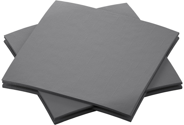 Duni Bio-Dunisoft-Servietten granite grey 20 x 20 cm 180 Stck