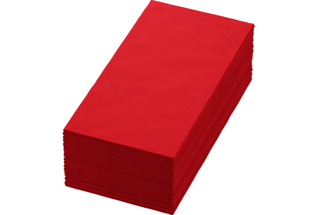 Duni Bio-Dunisoft-Servietten rot 40 x 40 cm 1/8 Buchfalz 60 Stck