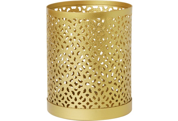 Duni Kerzenhalter aus Metall für Maxi-Teelichter oder LED Bliss gold 100 x 80 mm 1 Stück