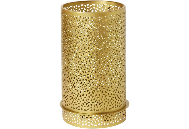 Duni Kerzenhalter aus Metall fr Maxi-Teelichter oder LED Bliss gold 200 x 120 mm 1 Stck