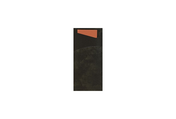 Duni Serviettentaschen Sacchetto, Tissue, Uni schwarz 190x85mm 100 St.