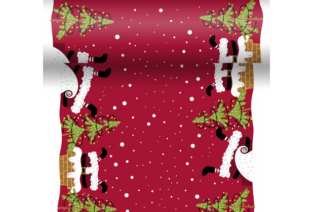 Duni Tischläufer 3 in 1 Dunicel® Mood of Santas 0,4 x 4,80 m 1 Stück