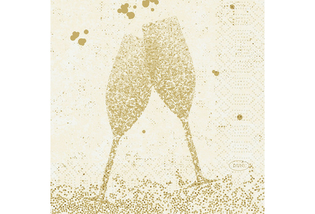 Duni Zelltuchservietten Celebrate White 24 x 24 cm 50 Stück