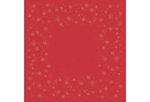 Duni Dunisilk-Mitteldecken Star Shine red 84 x 84 cm 20 Stck