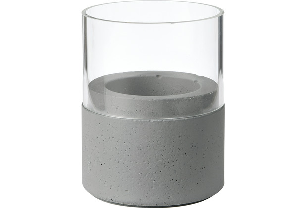 Duni Kerzenhalter Neat dark grey, Glas 75 x 68 mm 1 Stck
