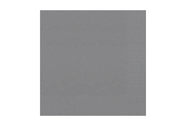 Duni Cocktail-Servietten 3lagig Zelltuch Uni granite grey, 24 x 24 cm, 250 Stück